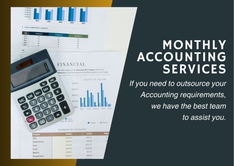 We offer Monthly Accounting Services and we have the best accounting team to assist you.